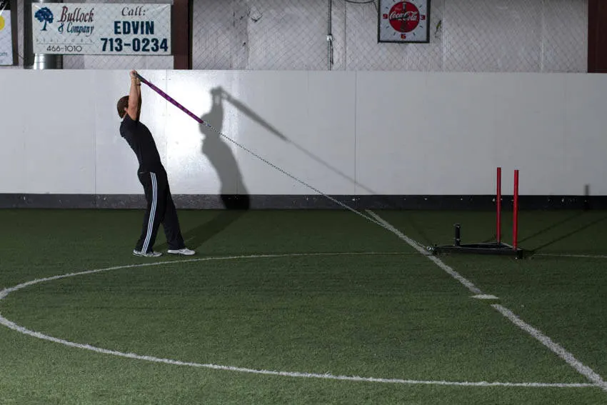 Sled Overhead Backward Walk — starting position