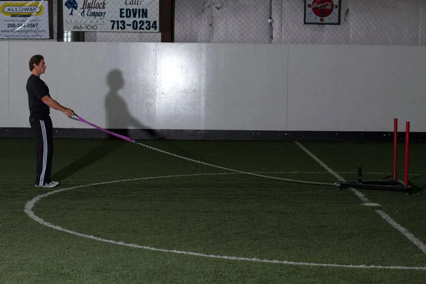 Sled Reverse Flye — starting position