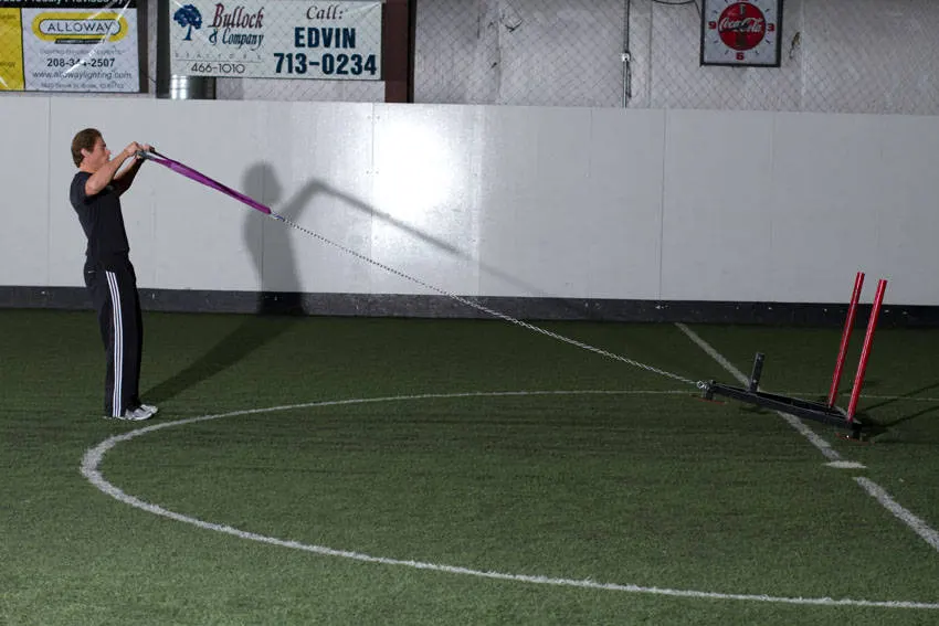Sled Reverse Flye — end position
