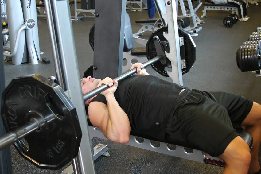 Smith Machine Close-Grip Bench Press exercise