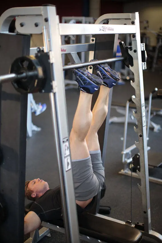 Smith Machine Hip Raise — end position
