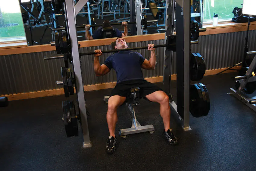 Smith Machine Incline Bench Press exercise