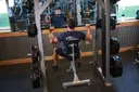 Smith Machine Overhead Shoulder Press exercise