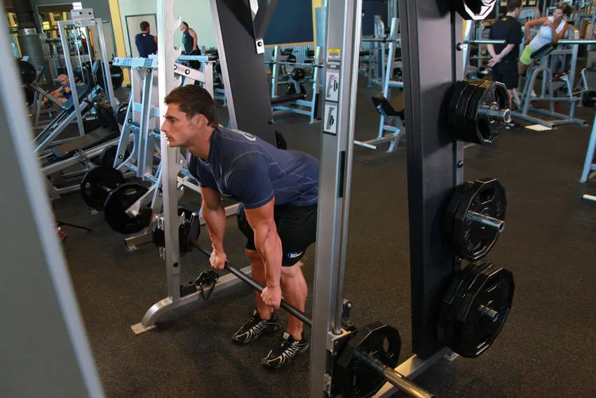 Smith Machine Stiff-Legged Deadlift exercise