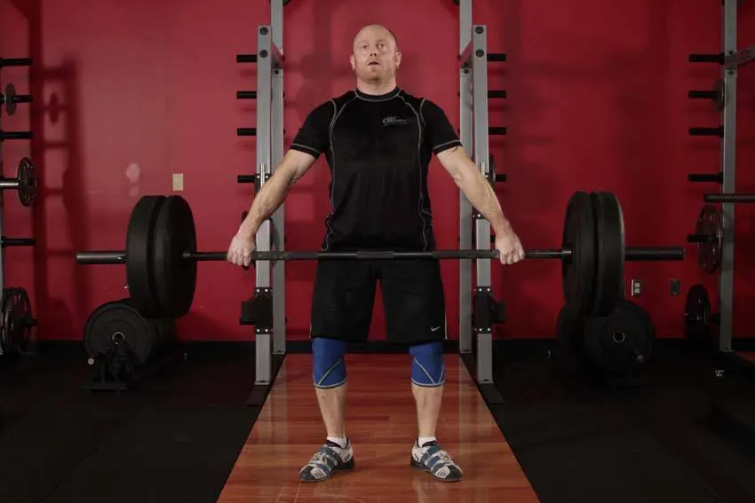 Snatch Deadlift — end position