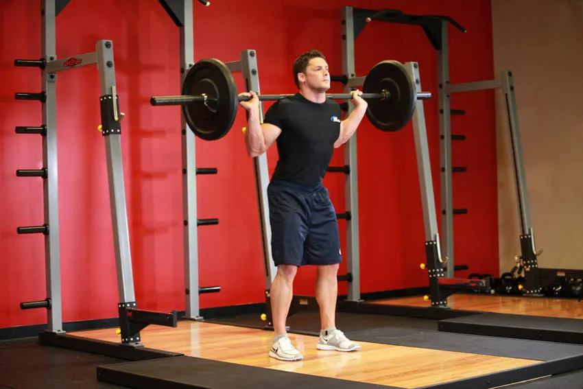 Speed Squats — end position