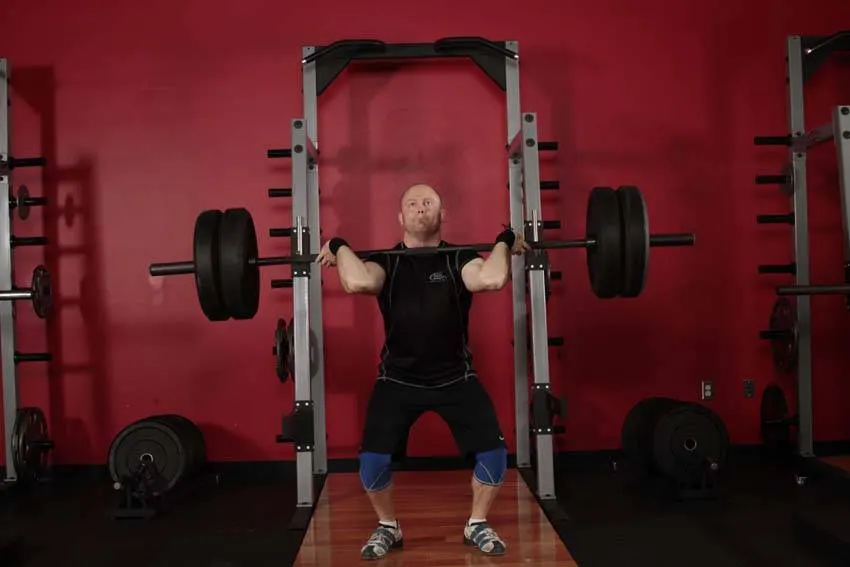 Split Jerk — end position