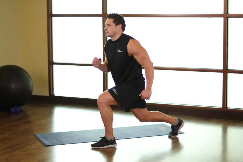 Split Squats — end position