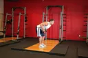 Standing Bent-Over One-Arm Dumbbell Triceps Extension exercise