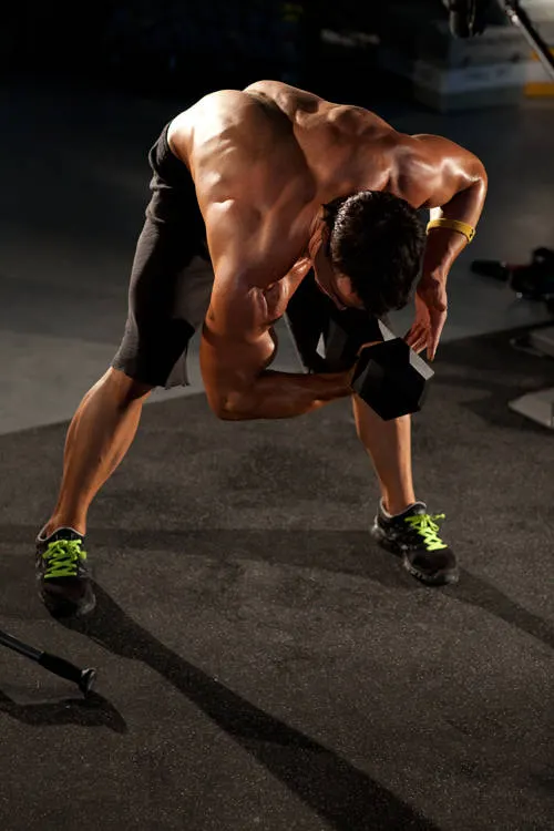 Standing Concentration Curl — end position