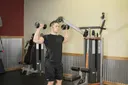 Standing Dumbbell Press exercise