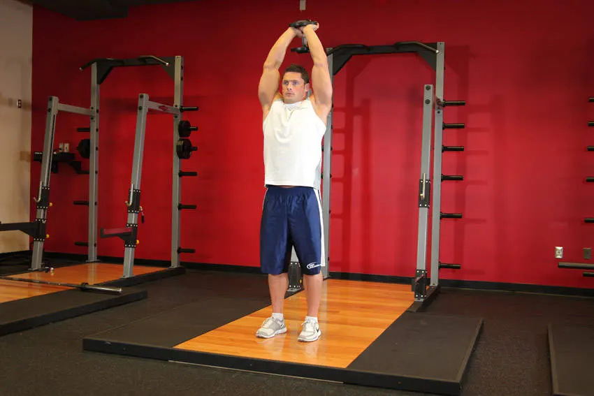 Standing Dumbbell Triceps Extension exercise