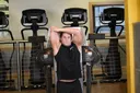 Standing Low-Pulley One-Arm Triceps Extension exercise