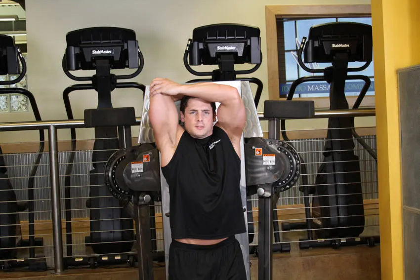 Standing Low-Pulley One-Arm Triceps Extension exercise