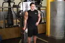 Standing One-Arm Cable Curl exercise