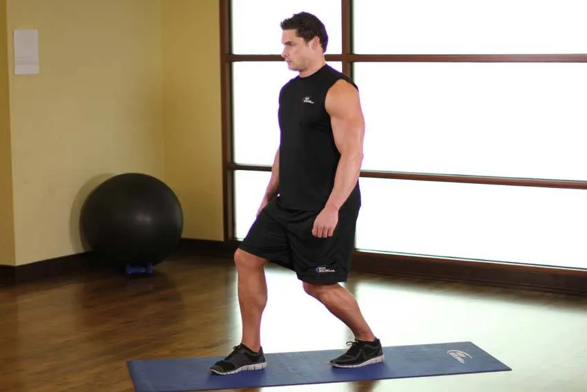 Standing Soleus And Achilles Stretch exercise