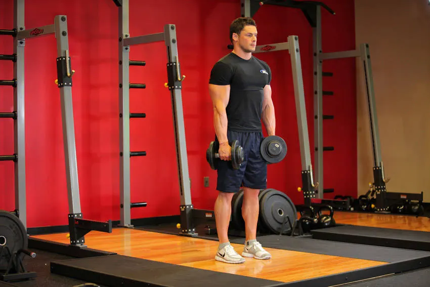 Stiff-Legged Dumbbell Deadlift exercise