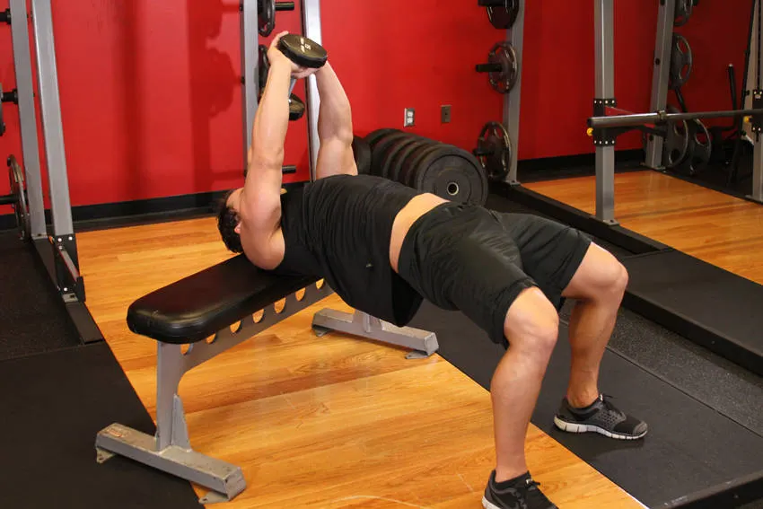 Straight-Arm Dumbbell Pullover exercise
