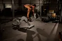Straight Bar Bench Mid Rows exercise