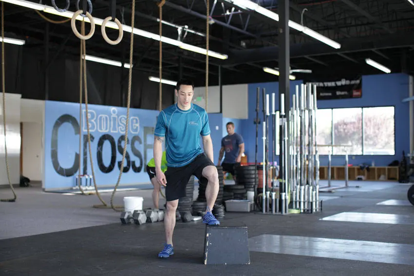Stride Jump Crossover — starting position