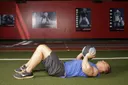 Supine Chest Throw exercise