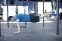 Suspended Reverse Crunch exercise