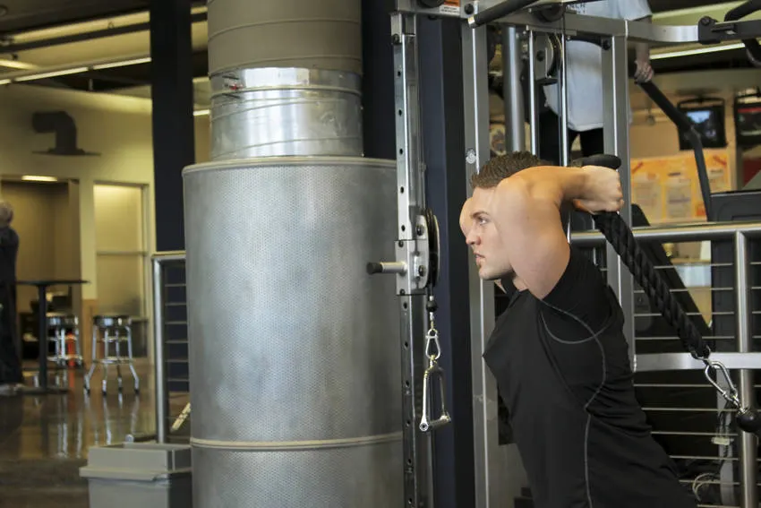 Triceps Overhead Extension with Rope exercise