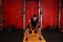Two-Arm Kettlebell Clean exercise