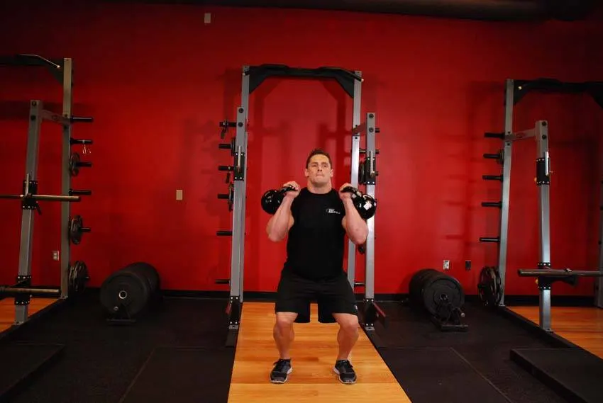 Two-Arm Kettlebell Jerk exercise