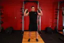 Two-Arm Kettlebell Military Press exercise