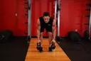 Two-Arm Kettlebell Row exercise