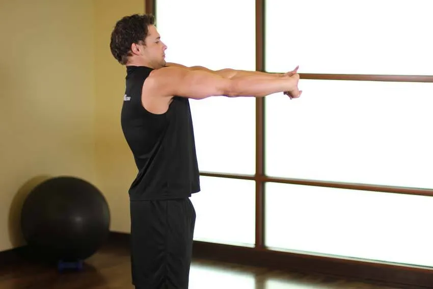 Upper Back Stretch — end position