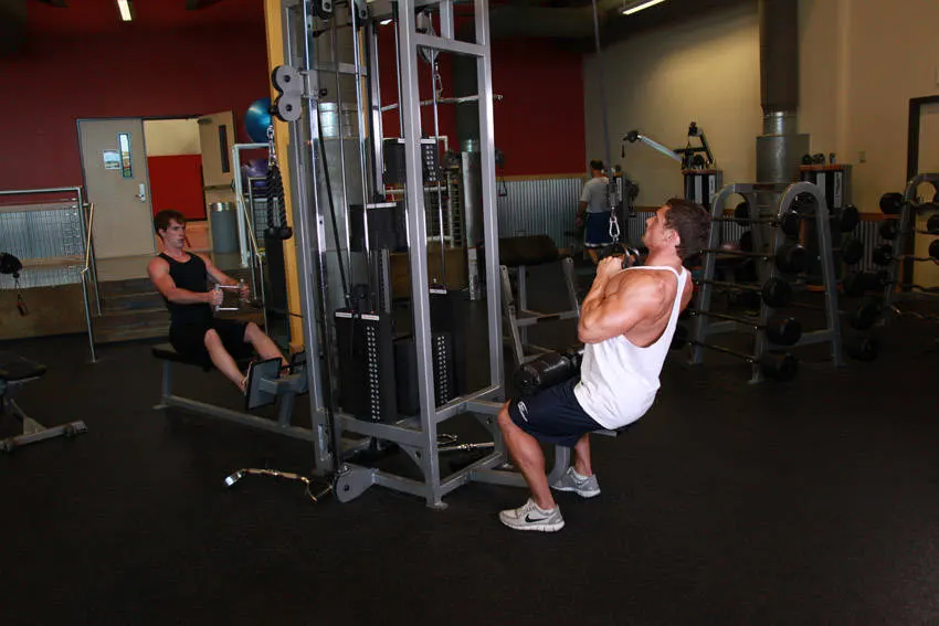 V-Bar Pulldown exercise