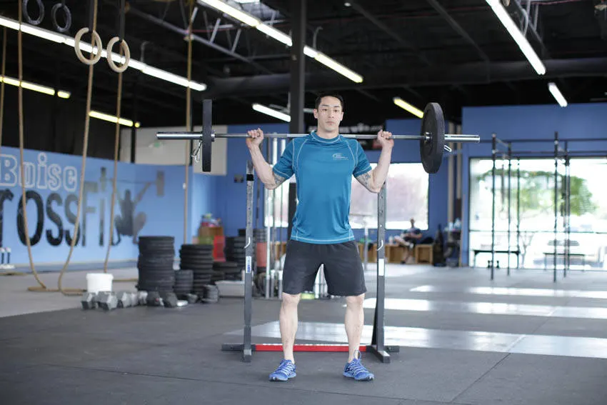 Weighted Jump Squat — starting position