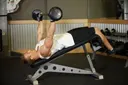 Wide-Grip Decline Barbell Pullover exercise
