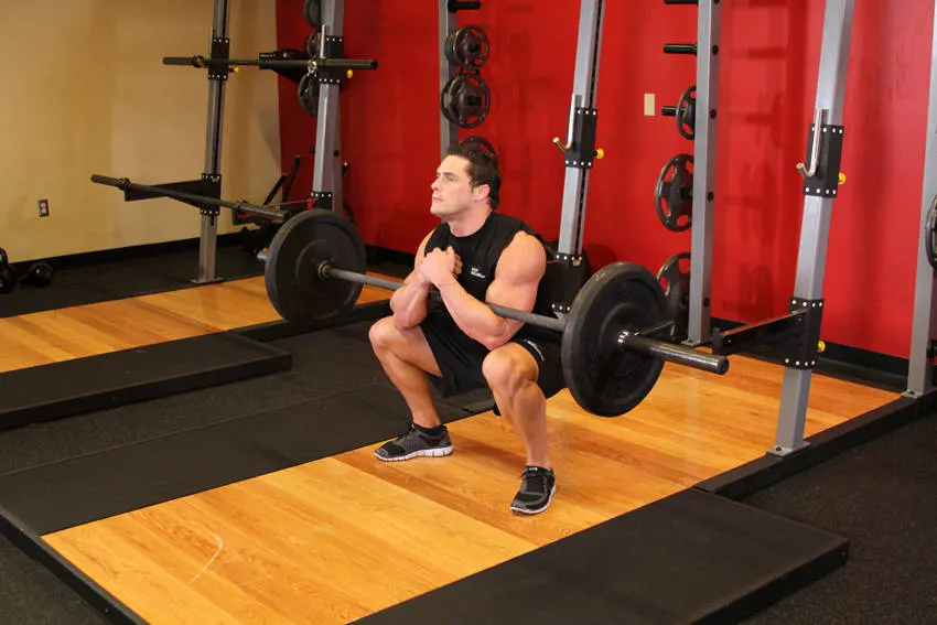 Zercher Squats — end position